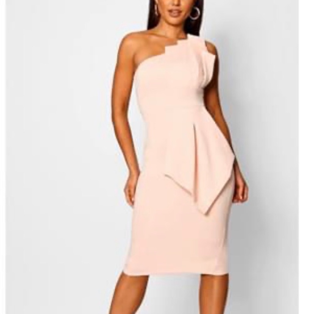Peach color dress